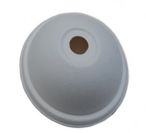 Organic Bagasse DOM lids for paper cups 0.3l-0.4l white 100 piec