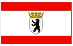 Fahne Berlin mit Krone