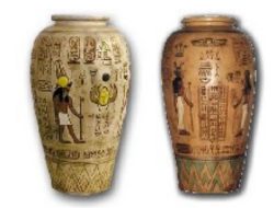 Vase gyptisch K607