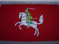 Flag Horse with knight