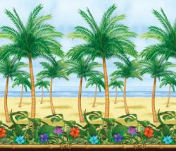 Deko window blind scene setter Hawaii Palm Tree