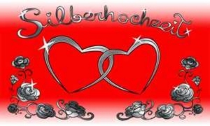 Fahne Silberhochzeit