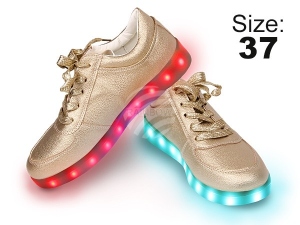 LED Shoes color gold Size 37