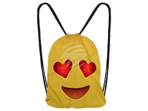 Rucksack Tasche Turnbeutel Emoticon verliebt