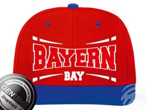 Snapback Cap Basecap Bayern rot blau