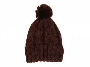 Strickmtze mit Bommel Modell 43f