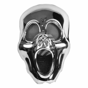 Karnevalsmaske Totenkopf Horror silber MAS-35A