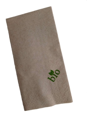 Servietten Bio Papier 33x33 cm, Druck BIO 2400 Stck