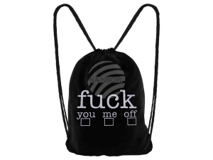 Backpack bag Gym Bag fuxx you/me/off