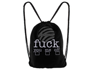 Rucksack Tasche Turnbeutel fuxx you/me/off