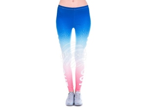 Ladies motive Leggings Stain pattern and lettering Work out