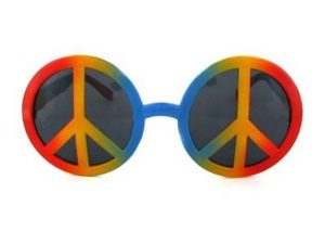 Brille Partybrille Funbrille Peace Frieden
