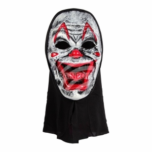 M�scara de carnaval payaso blanco MAS-42