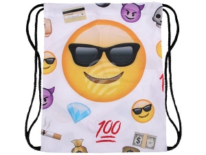 Turnbeutel Gymsac Design Emoticon cool Farbe multicolor