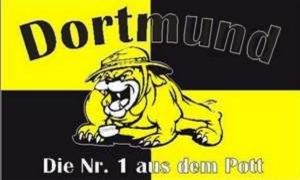 Fahne Dortmund Bulldogge Nr. 1 aus dem Pott