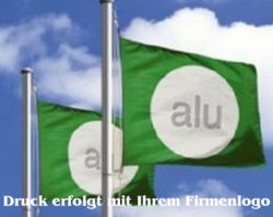 Fahne Werbefahne Ihr Logo 120x300 cm