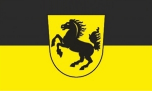 Flag Stuttgart state capital