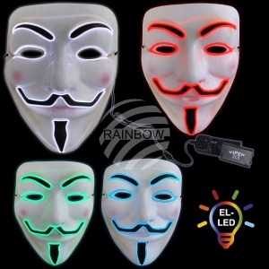 LED Mscaras mscaras de miedo Guy Fawkes MAS-MIX33