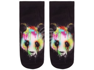 Motiv-Socken Panda bunt schwarz multicolor