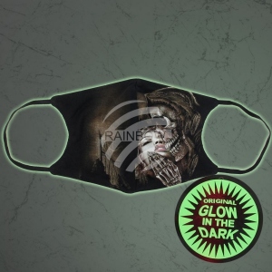 Atemschutzmaske mit Motiv Glow in the dark MASK-044