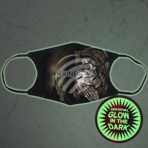 Mscara de respirador con motivo Glow in the dark MASK-044