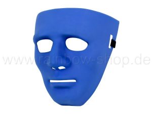 Maske einfarbig blau MAS-06