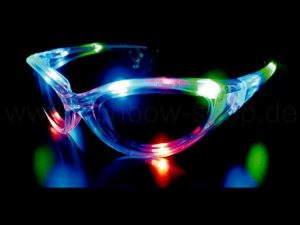 Leuchtbrillen Standard transparent multicolor