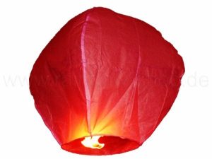 Sky lantern red