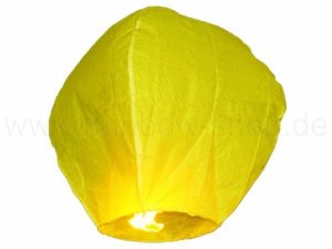 Sky lantern yellow