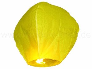 Lampion latajacy zolty