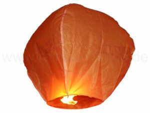 Sky lantern orange