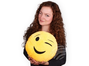 Pillow Emoticon Emoji-Con zwinker