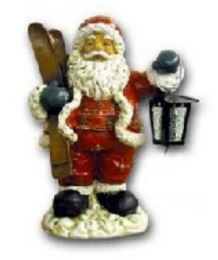 Santa Claus with lamp K626