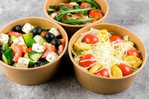 Miska na salatki i przekaski to go z tektury 1000ml 300 sztuk