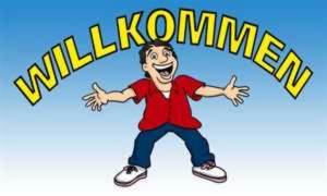 Fahne Willkommen