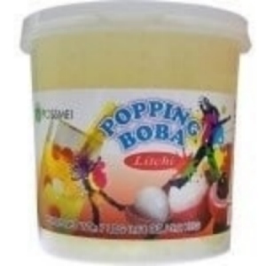 Bubble Tea Popping Boba Bubbles Lychee