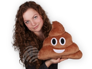 Pillow Emoticon Emoji-Con Haufen lacht