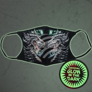 Mscara de respirador con motivo Glow in the dark MASK-028