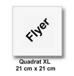 Flyers 135g impresin fotogrfica brillante Cuadrado XL