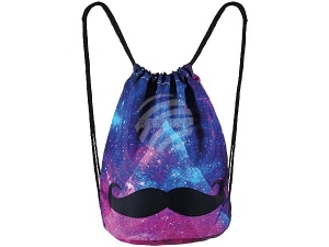 Backpack bag Galaxy Mustache
