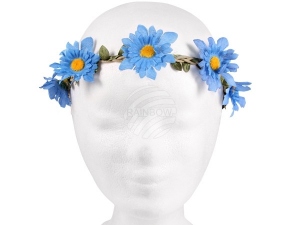 Floral wreath blue/yellow