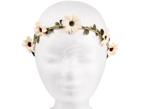 Floral wreath beige/brown