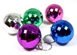 Disco ball on key chain