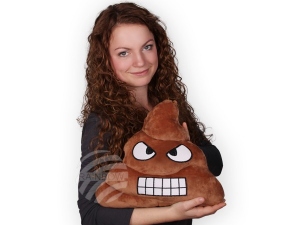 Pillow Emoticon Emoji-Con Haufen rgerlich