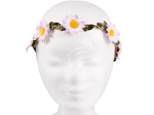 Floral wreath lilac/yellow