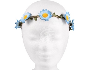 Floral wreath light blue/yellow