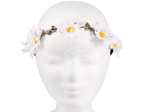 Floral wreath white/yellow