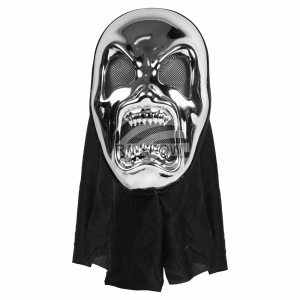 Carnival mask horror silver MAS-34A