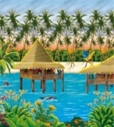 Dekokulisse Scene Setter Tropical Getaway Set 6 teilig