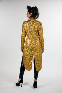 Glamor evening dress gold